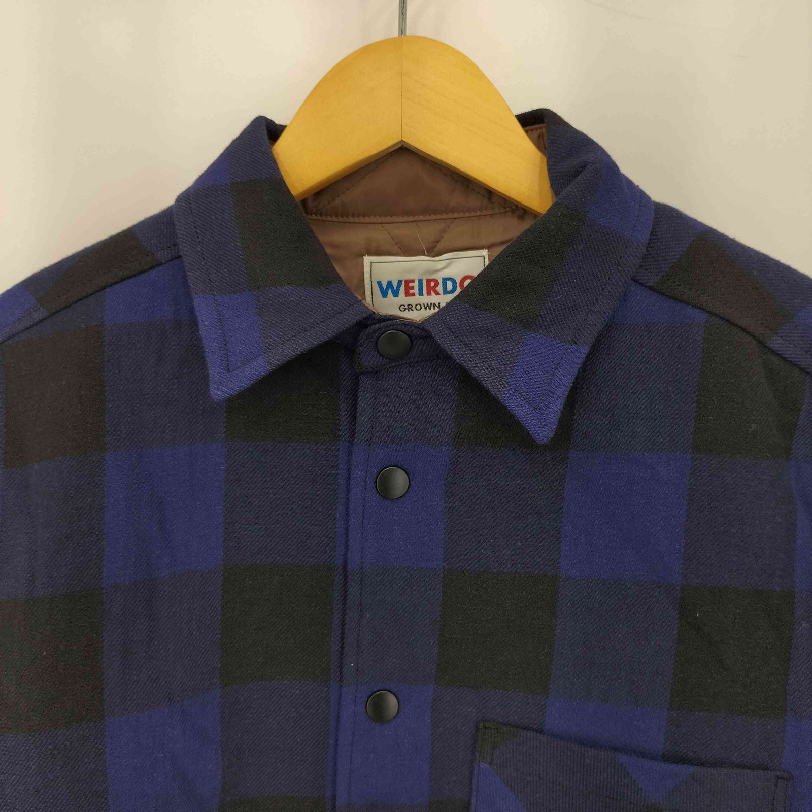 ウィアード WEIRDO L/S QUILTING CHECK SHIRTS 裏地キルティング