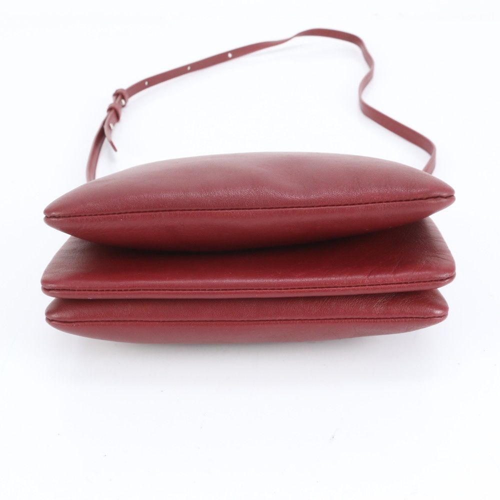 極美品 セリーヌ トリオ スモール レザー ショルダー バッグ 斜め掛け