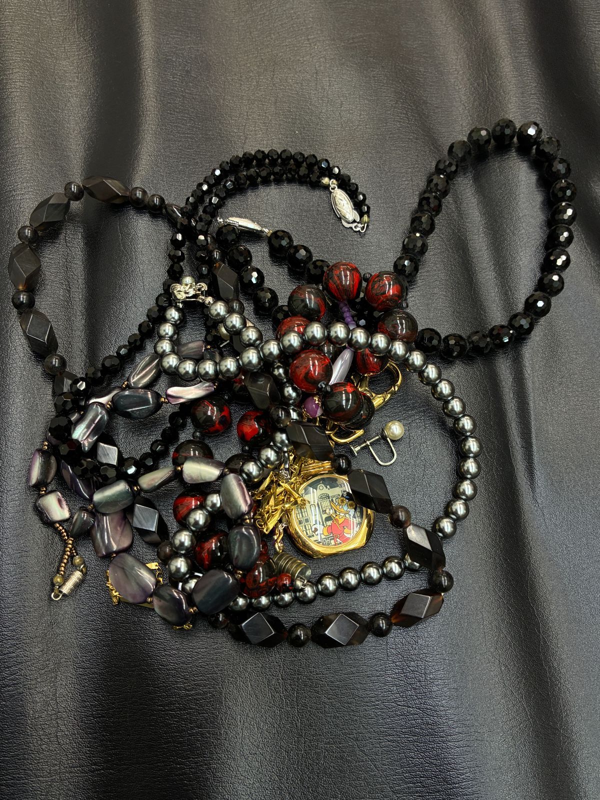 N【ヴィンテージ】アクセまとめ パール ブラックパール 真珠