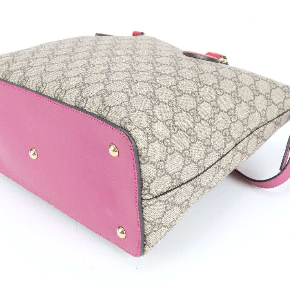 極美品 グッチ GG スプリーム 429147 レザー 2WAY ショルダーバッグ