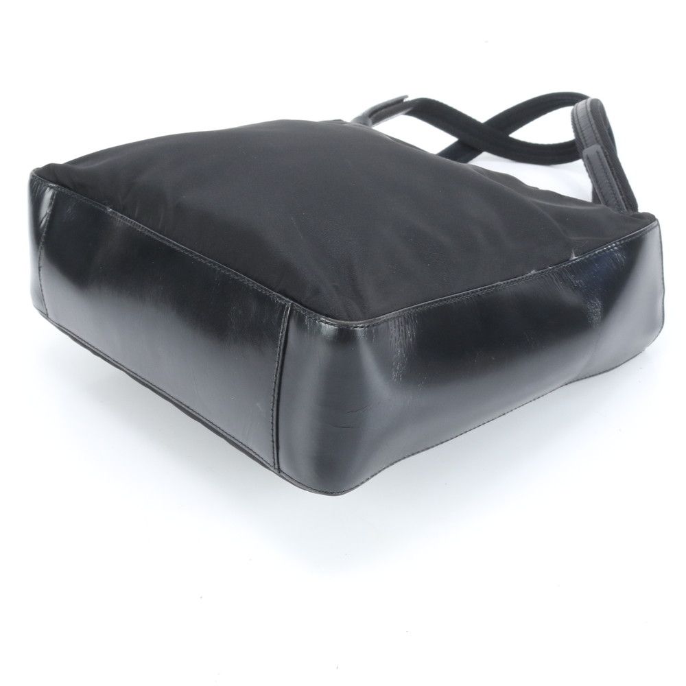 極美品 プラダ テスート ナイロン 三角ロゴ レザー トート バッグ