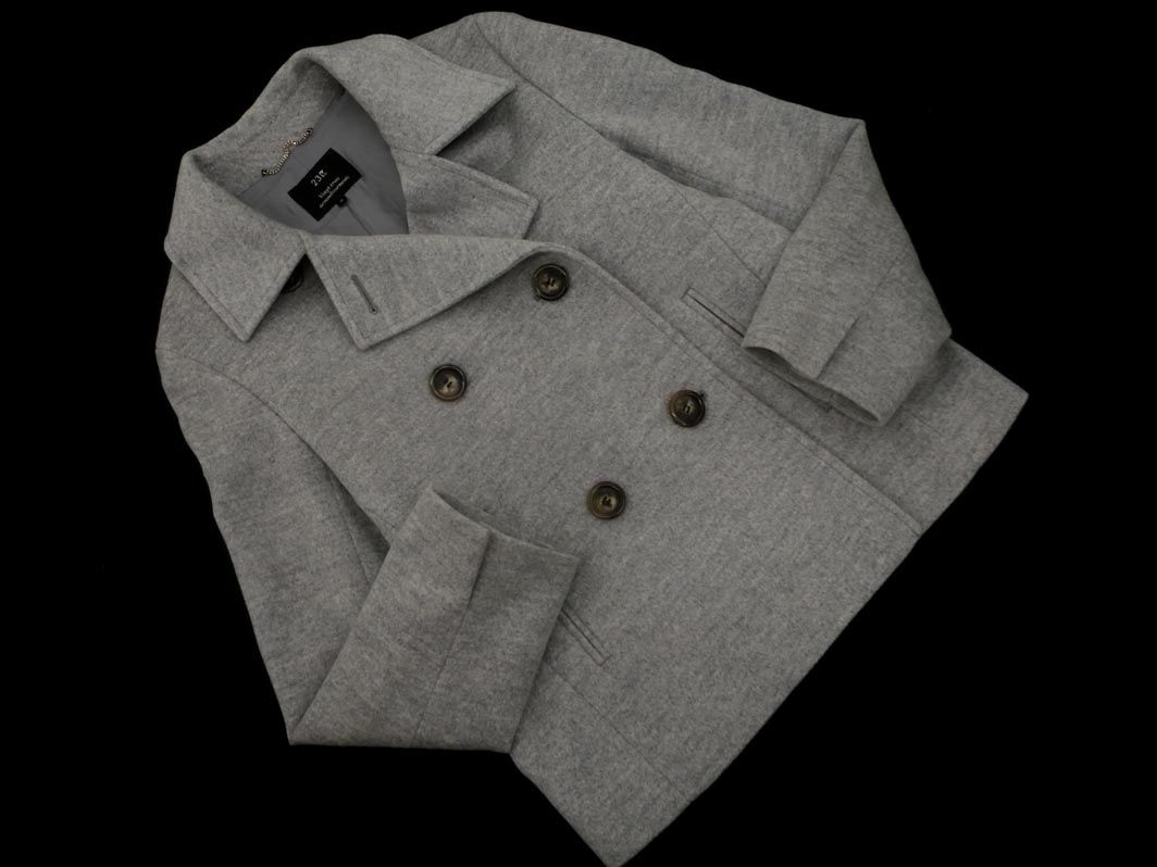 23区 アンゴラ混 ダブルボタン ジャケット size38/グレー