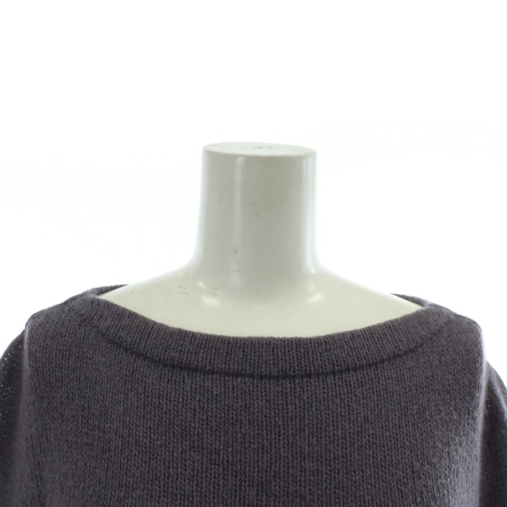 プラダ PRADA ニット セーター カシミヤ 長袖 クルーネック 40 M 紫