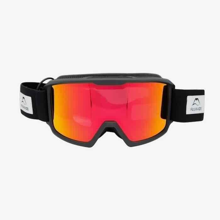 FUJIKAZE フジカゼ 電熱ゴーグル SNG Light Red ウインタースポーツ ゴーグル