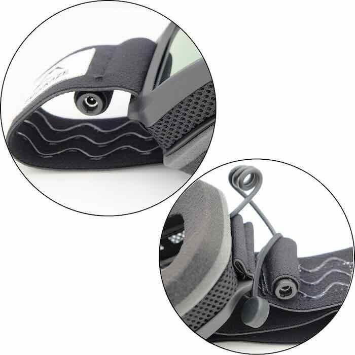 FUJIKAZE フジカゼ 電熱ゴーグル SNG Light Red ウインタースポーツ ゴーグル