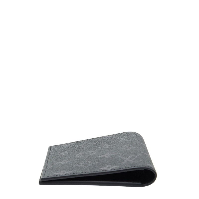 ルイヴィトン モノグラム エクリプス パスポートケース グレー ルイ