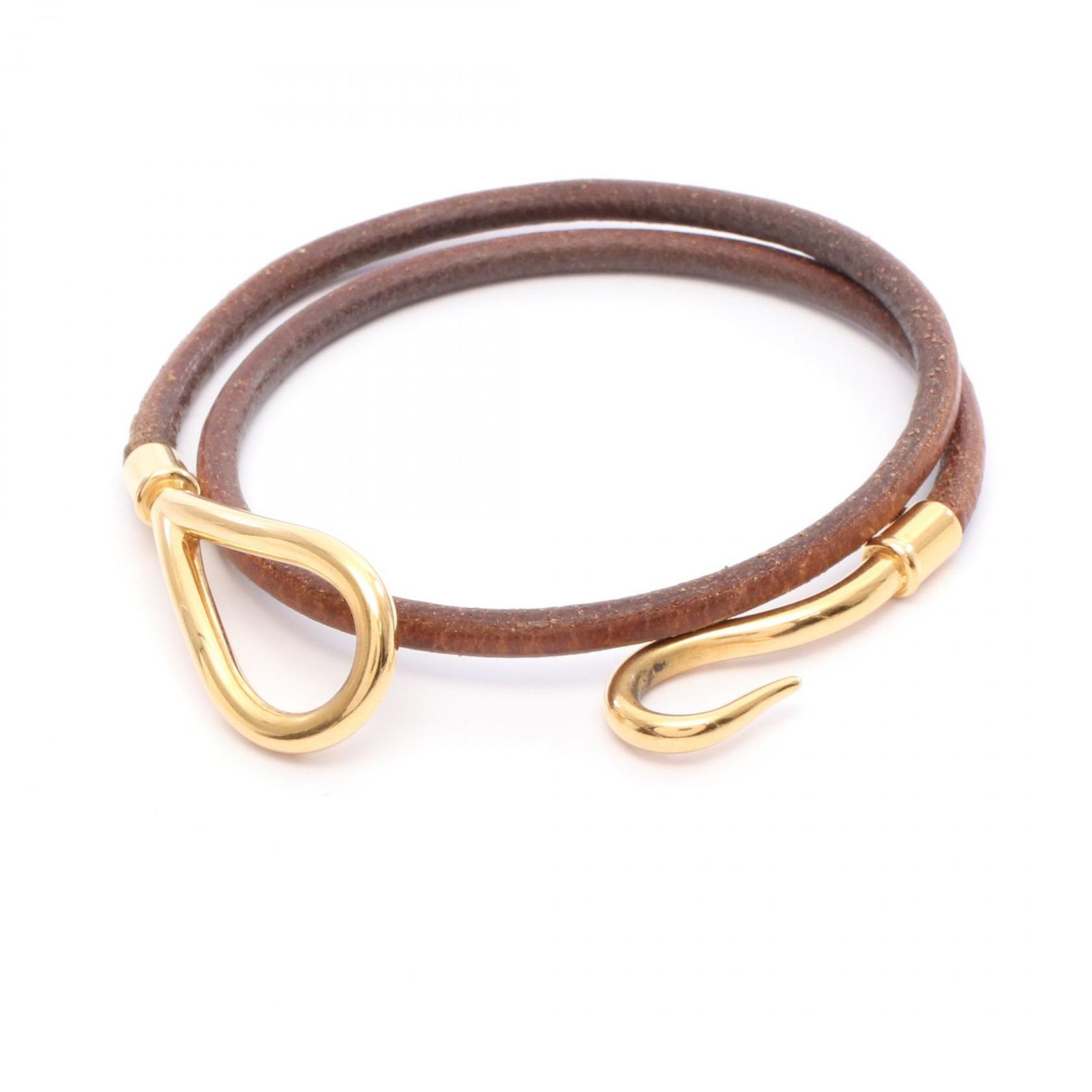 エルメス HERMES ブレスレット ジャンボチョーカー レザー GP