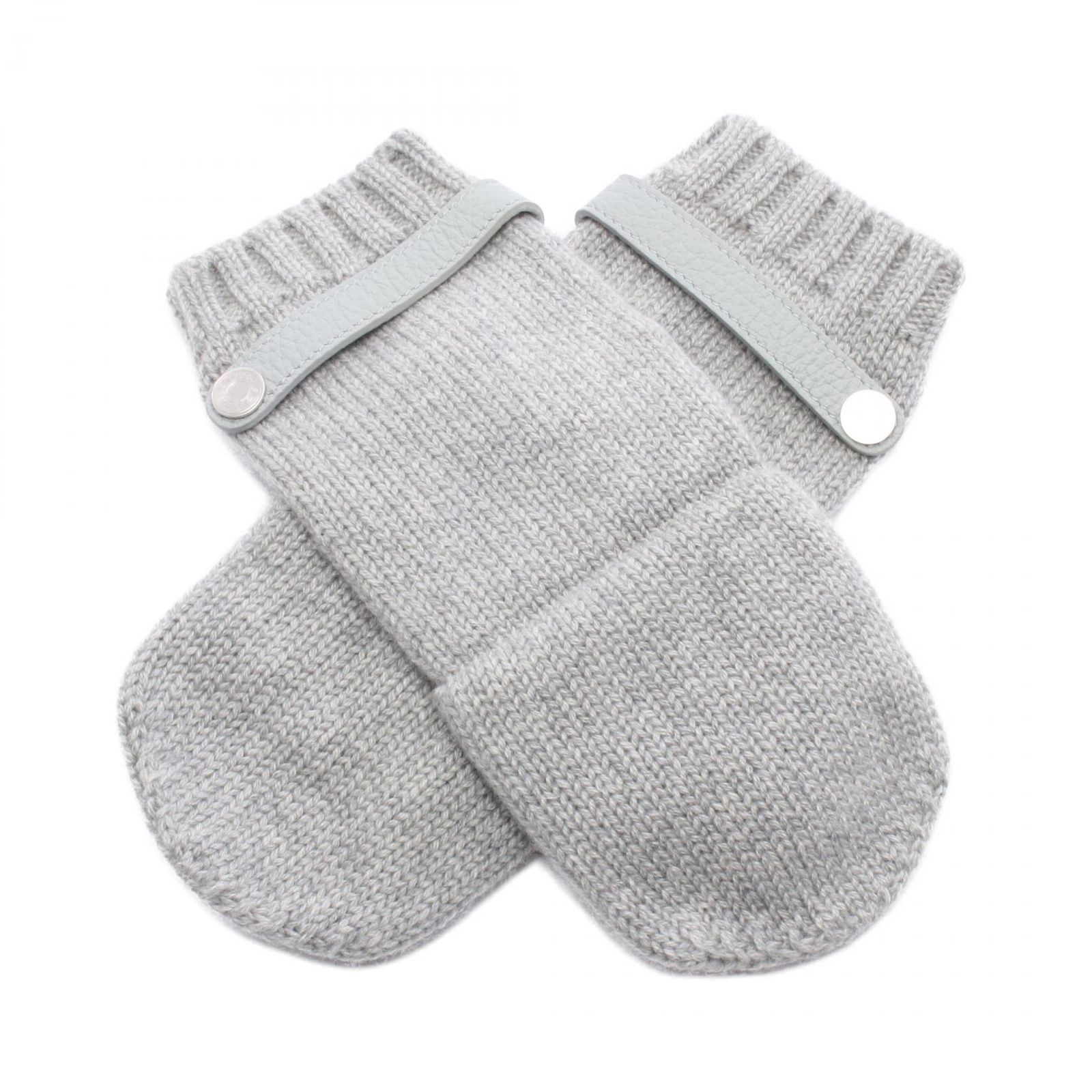 エルメス HERMES 手袋 ボルチモア グレー レザー 手袋 ボルチモア