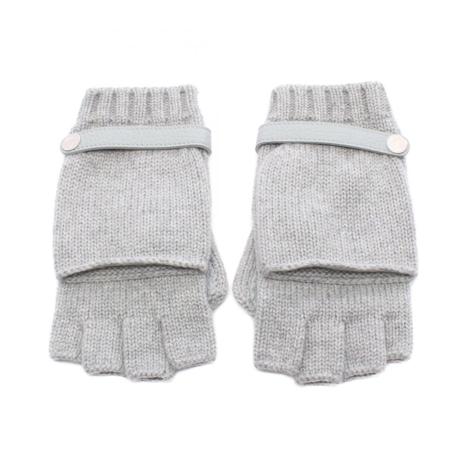 エルメス HERMES 手袋 ボルチモア グレー レザー 手袋 ボルチモア