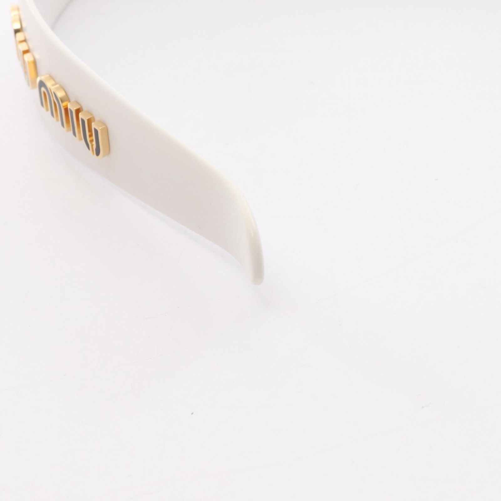 ミュウ ミュウ Miu Miu ホワイト その他 カチューシャ レディース Used