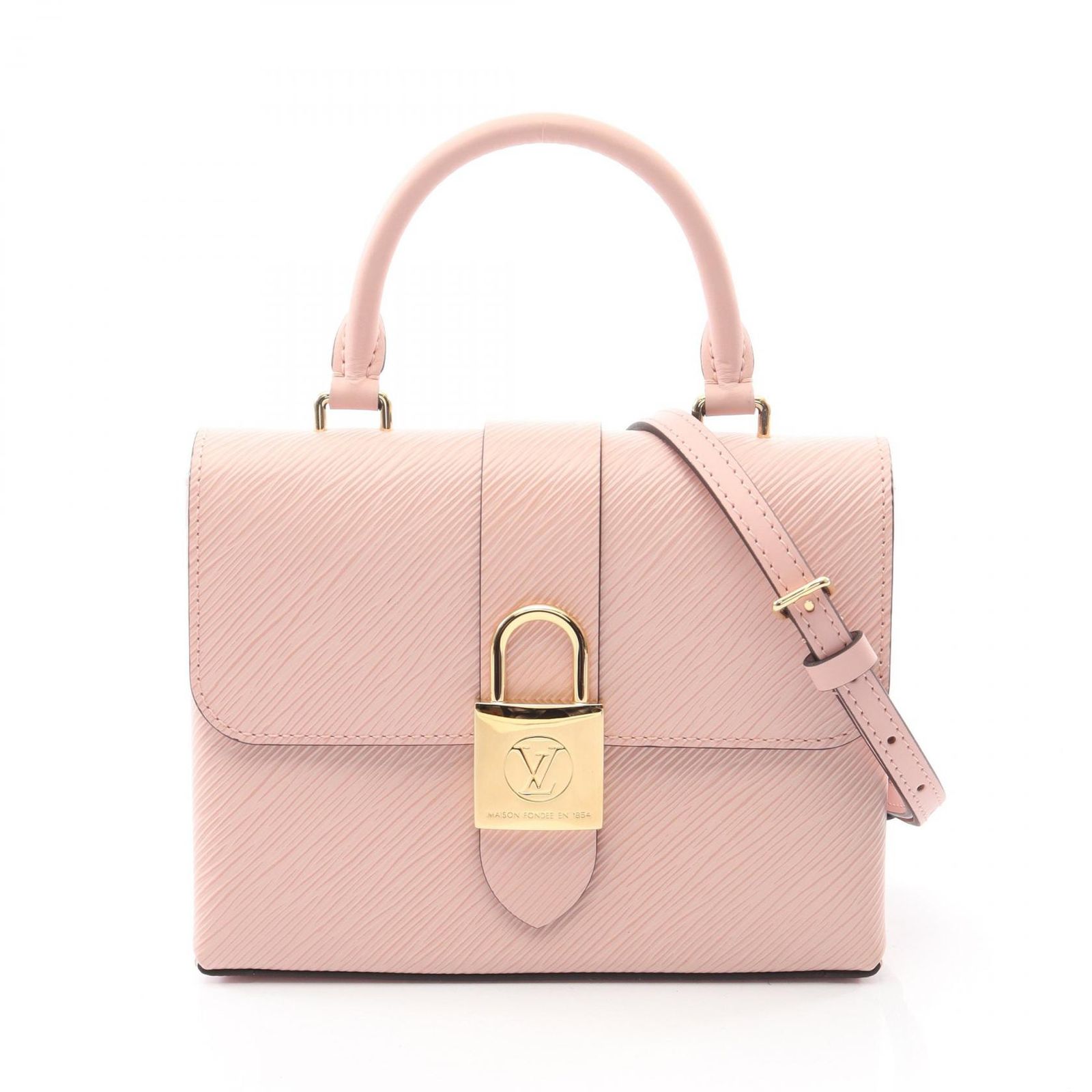 ルイ ヴィトン LOUIS VUITTON ハンドバッグ ロッキーBB エピ ローズバレリーヌ M 52879 レザー レディース A