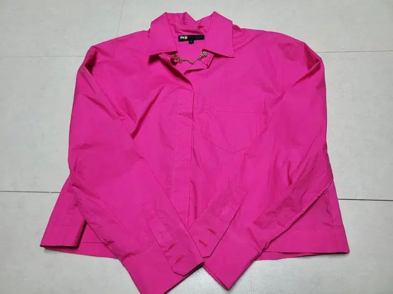 マージュ ジーンピンク クロップド ブラウス ポール1239