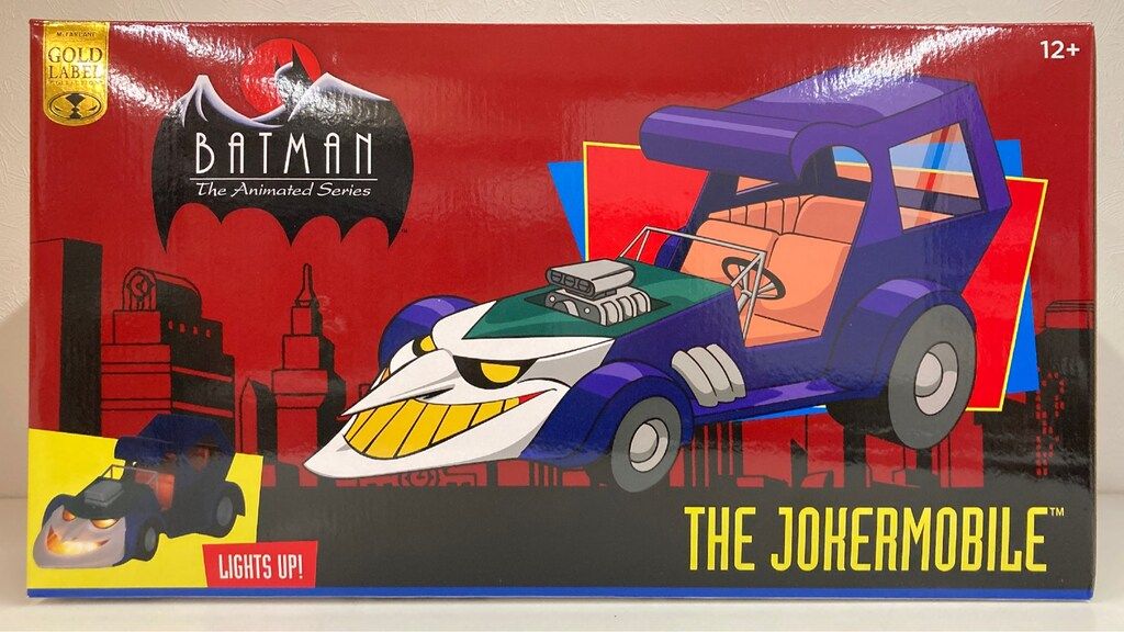 McFARLANE TOYS GOLD LABEL COLLECTION BATMAN THE ANIMATED JOKERMOBILE