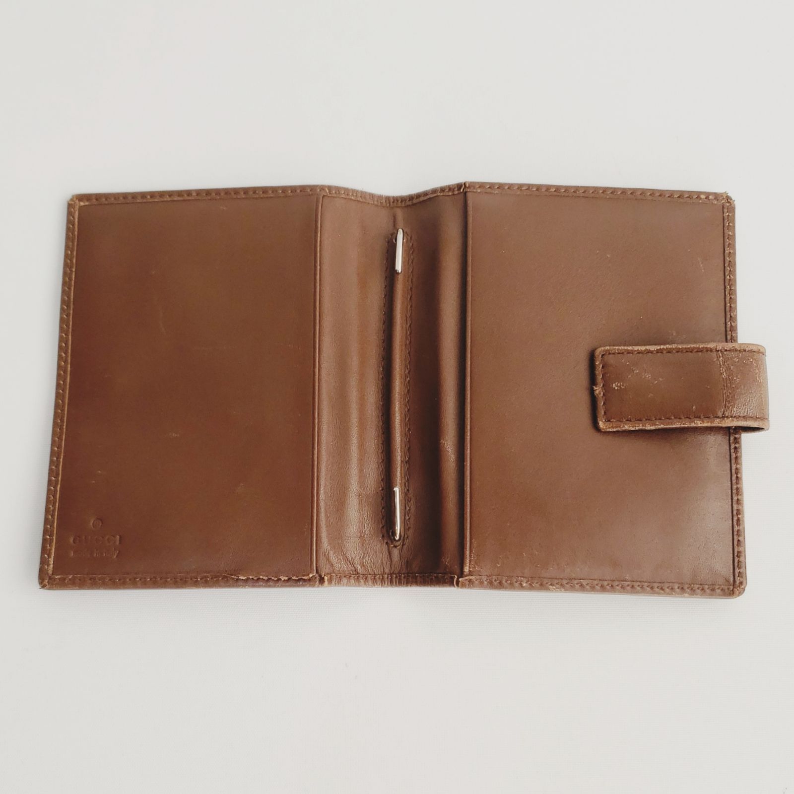 中古【GUCCI】グッチ ミニ手帳カバー 名刺入れ マネークリップにも