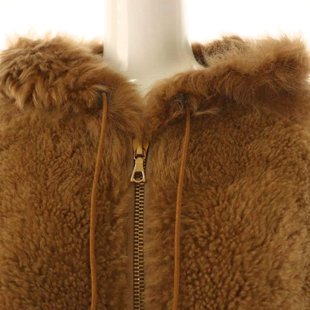 イヴサロモン YVES SALOMON ミックスファー フーデットコート アウター