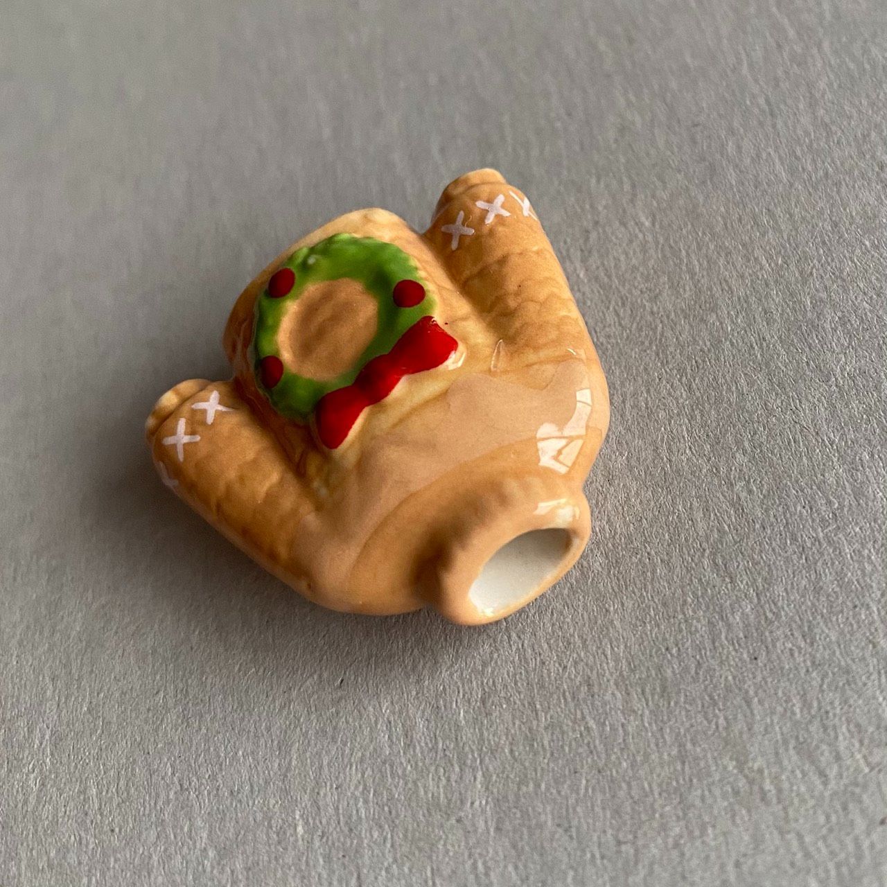 セーターのフェーブ ※欠けあり／クリスマスリース／ニット／フランス