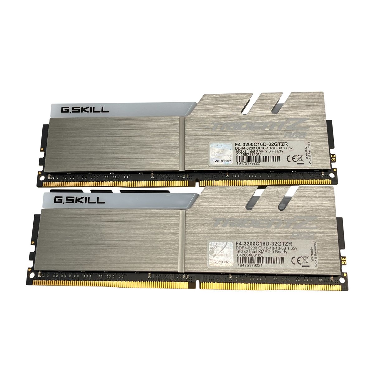 G.SKILL F 4- -32 GTZR 16 GBx 2 32 GB 2本おまとめ メモリーモジュール ジースキル