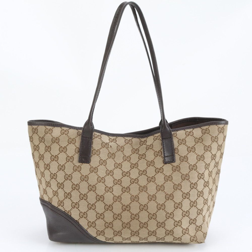 極美品 グッチ GGキャンバス ニューブリット 169946 レザー トート