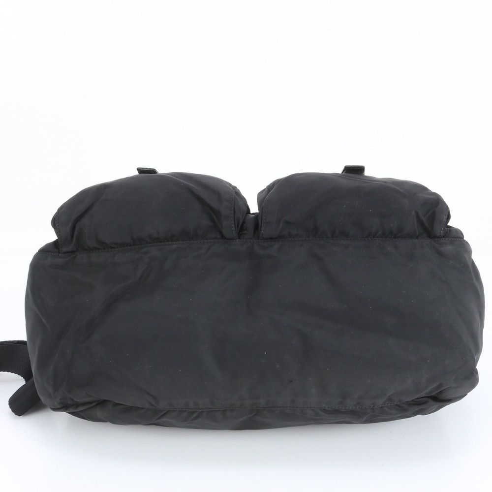 極美品 プラダ テスート ナイロン トライアングルロゴ レザー