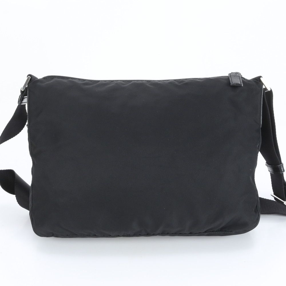極美品 プラダ テスートナイロン ショルダーバッグ メッセンジャーバッグ 極美品 プラダ テスート ナイロン トライアングルロゴ レザー