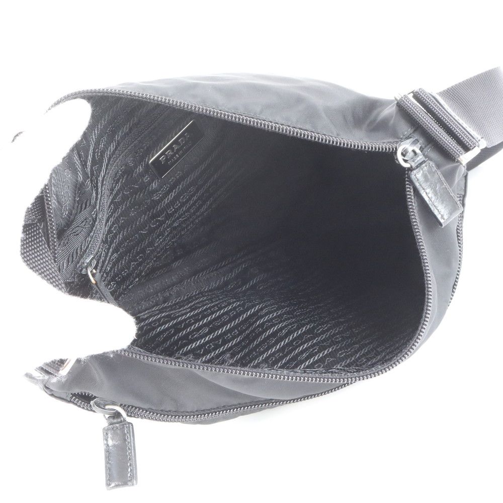 極美品 プラダ テスート ナイロン トライアングルロゴ レザー