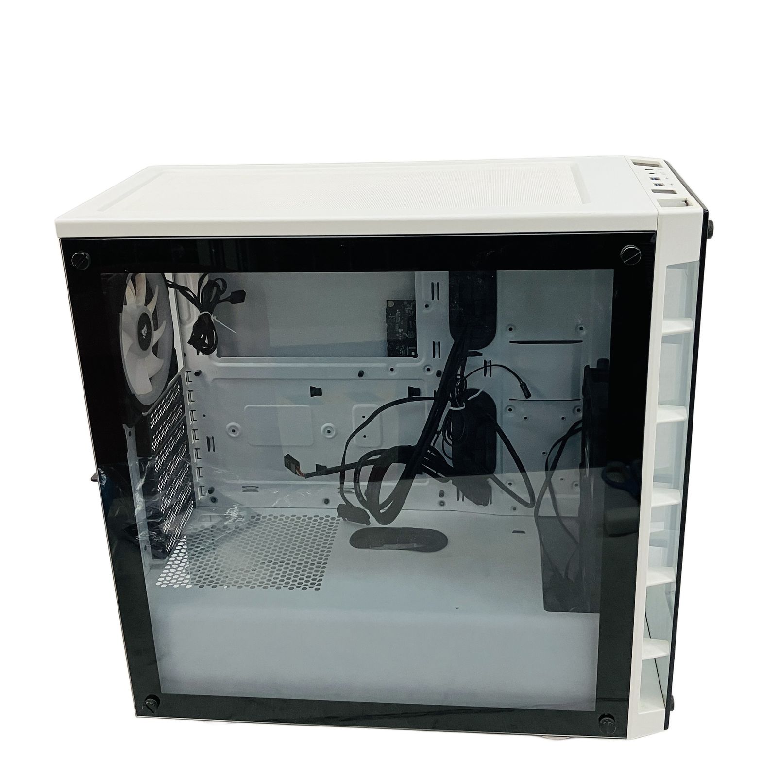 CORSAIR iCUE 465 X RGB ATX PCケース ホワイト ミドルタワー コルセア