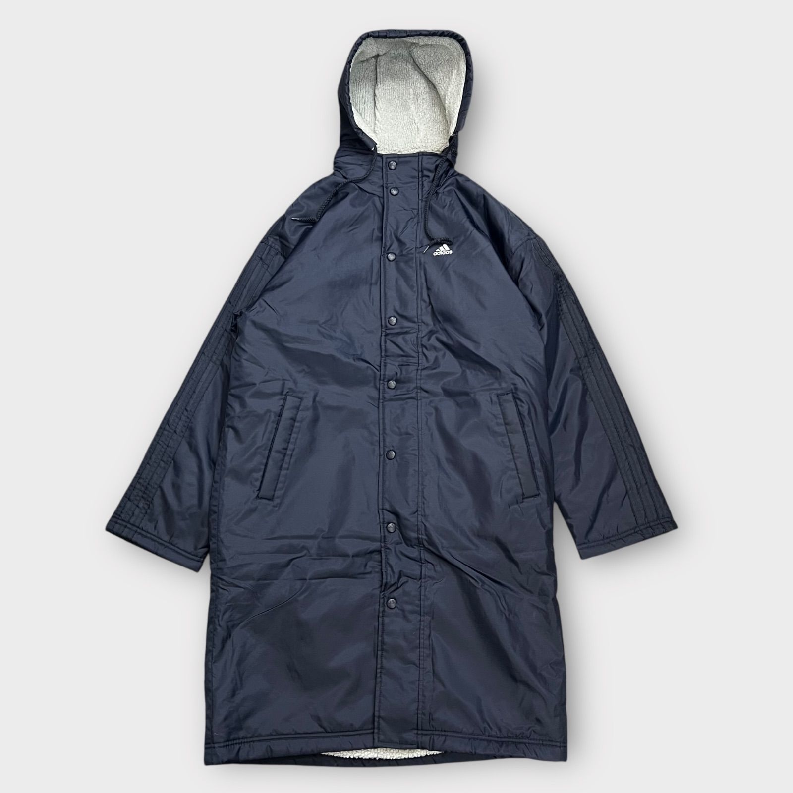 アディダス 00s ベンチコート スポーツウェア 裏ボア ジャケット