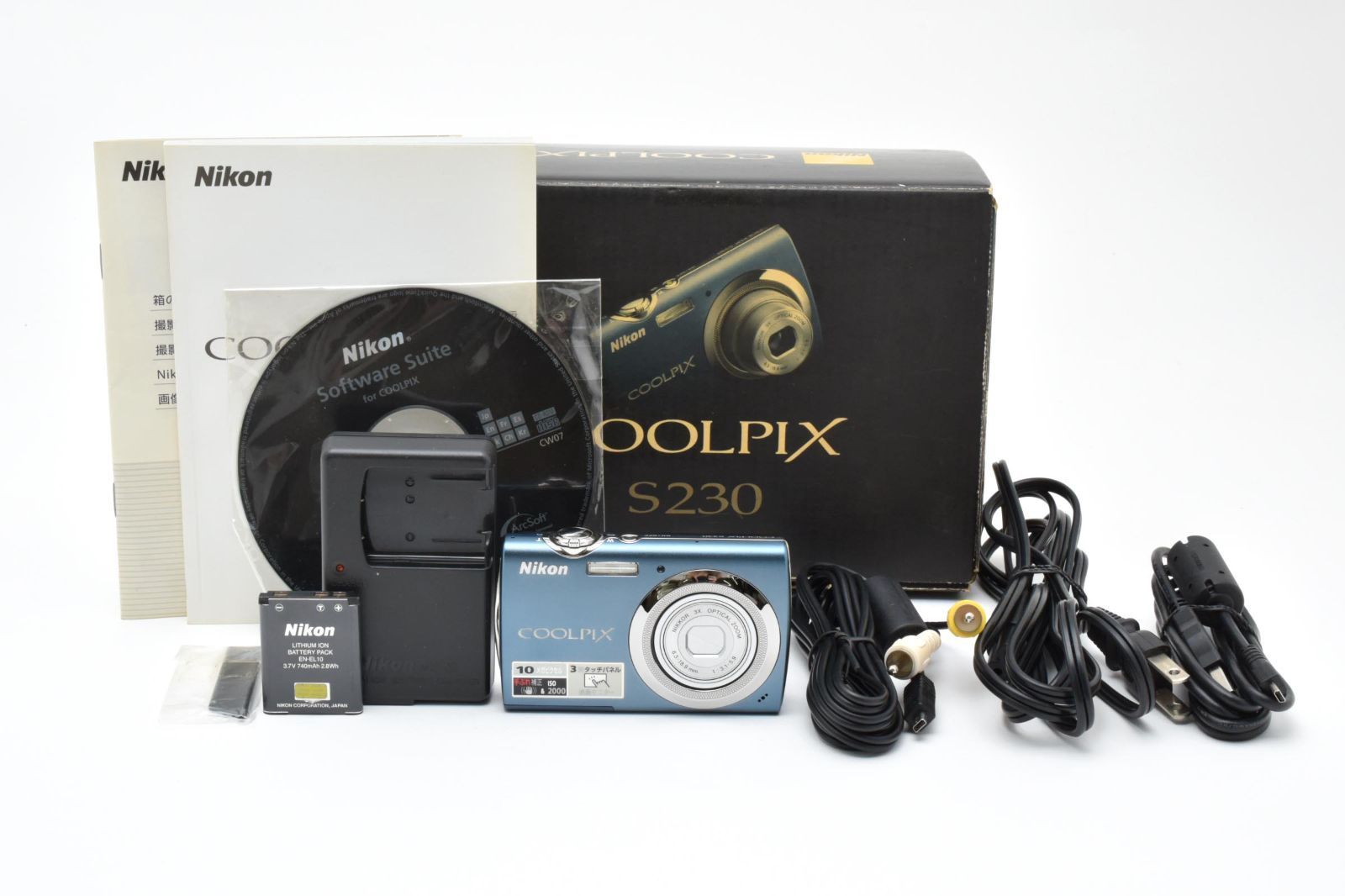 4664 ニコン Nikon COOLPIX S230 デジタルカメラ [動作確認済
