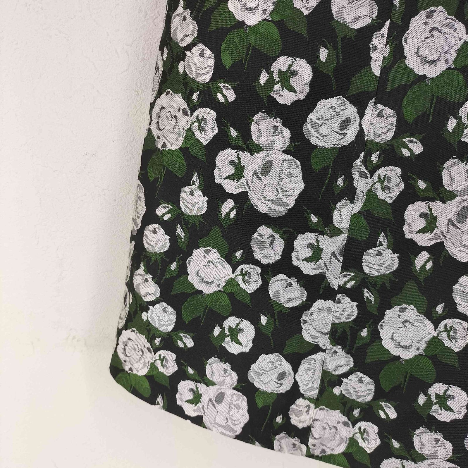 スーパービューティ super beauty ローズ柄 ジャガード ワンピース