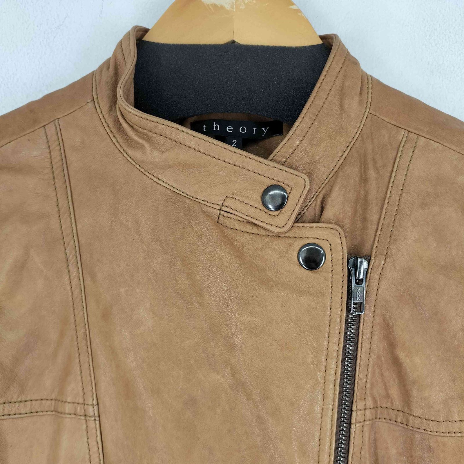 セオリー theory ラムレザーライダースジャケット メンズ JPN：2