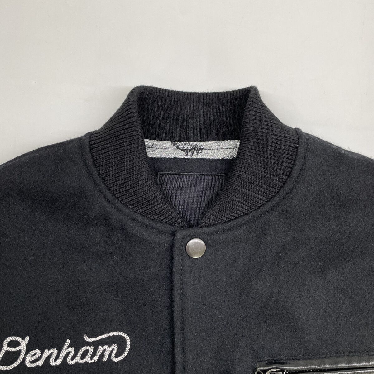 DENHAM デンハム 01-21-10-20-870 裏地ﾗﾒﾀｲｶﾞｰ柄 ﾚｻﾞｰ切替 ｽﾀｼﾞｬﾝ S