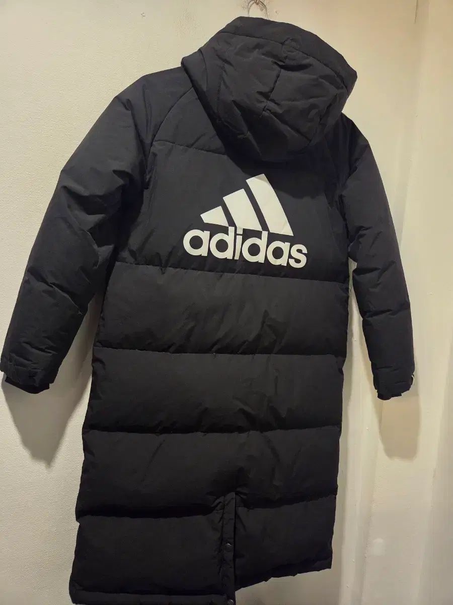 アディダス ダウンジャケット ロング丈 ブラック 150 ユニセックス