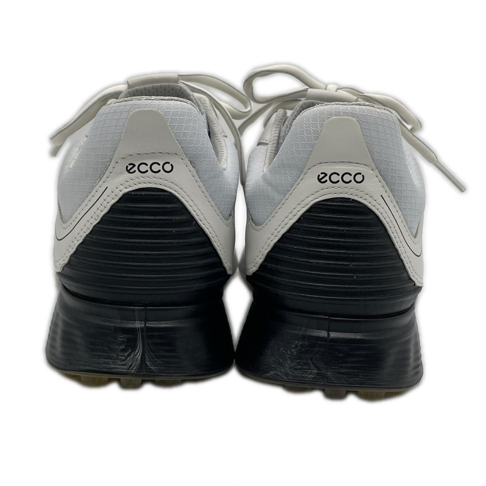 中古 エコー ecco ゴルフシューズ 41 25.5cm ホワイト ゴアテックス