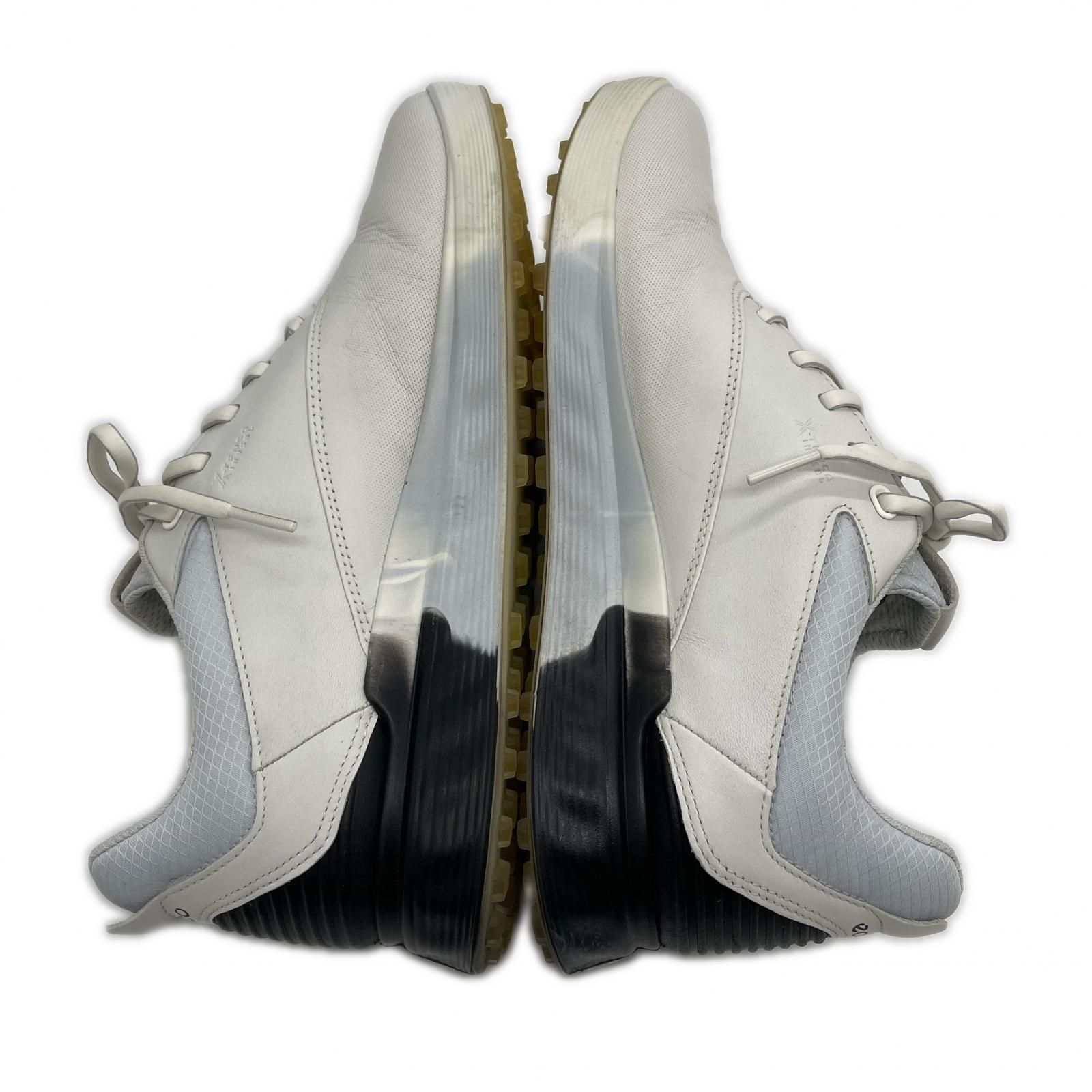 中古 エコー ecco ゴルフシューズ 41 25.5cm ホワイト ゴアテックス