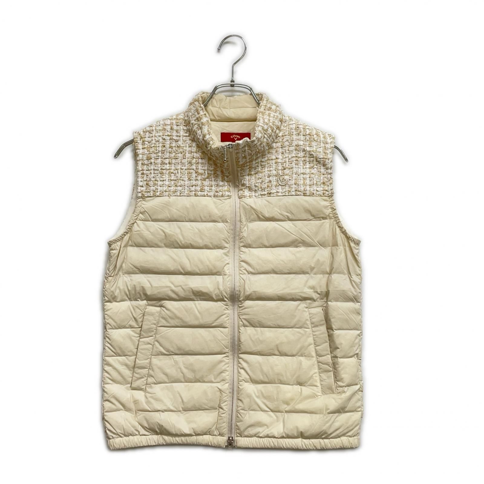 レディース キャロウェイ Callaway ダウンベスト M 白 ホワイト レッドレーベル