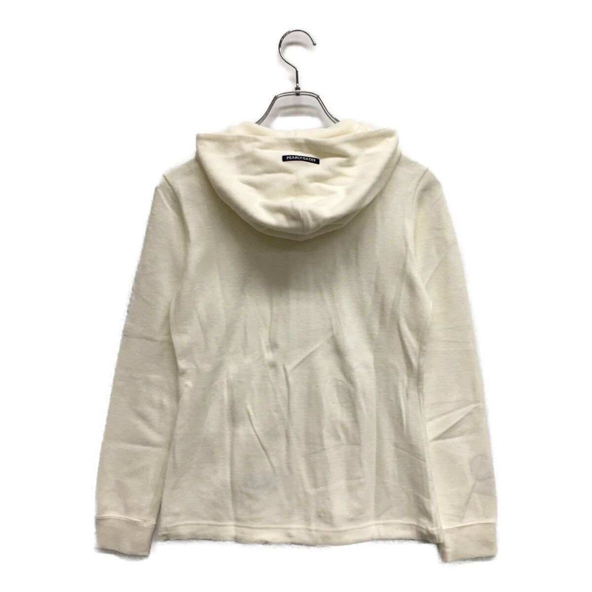 レディース パーリーゲイツ PEARLY GATES パーカー 0 S 白 ホワイト ダブルジップ