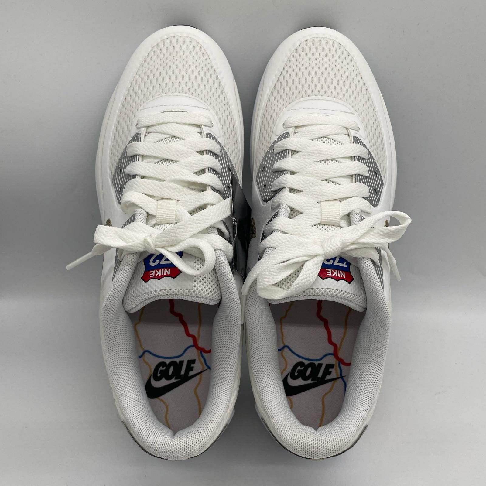 ナイキ　ゴルフシューズ　used 美品　使用わずか　25センチ 未使用品 ナイキ NIKE ゴルフシューズ 25.5cm ホワイト エアマックス