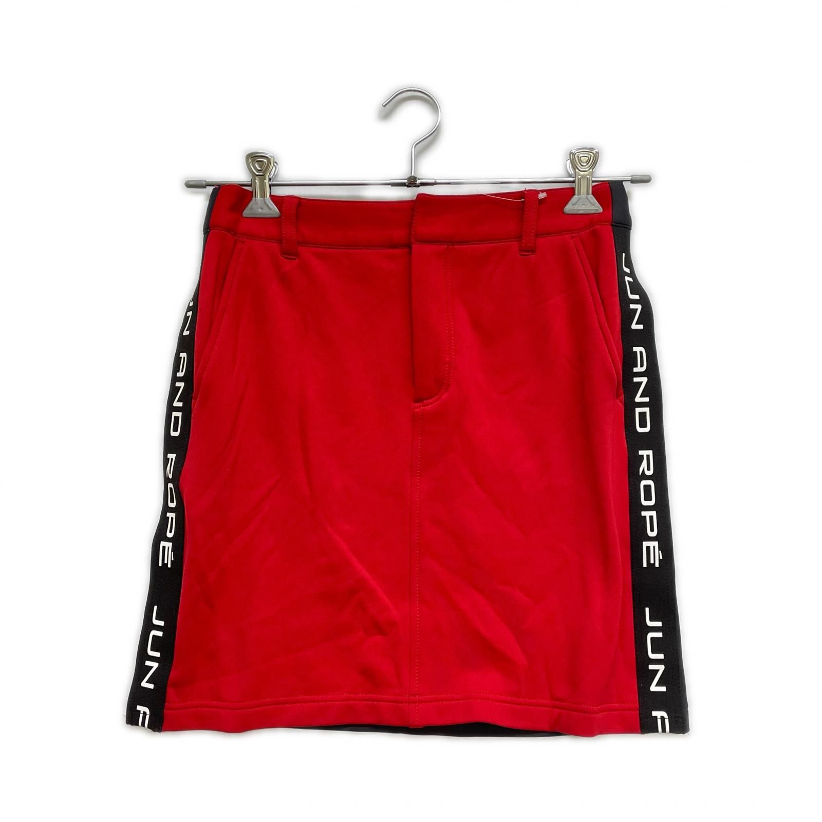 中古 レディース ジュン＆ロペ JUN&ROPE スカート M 赤 レッド 裏起毛