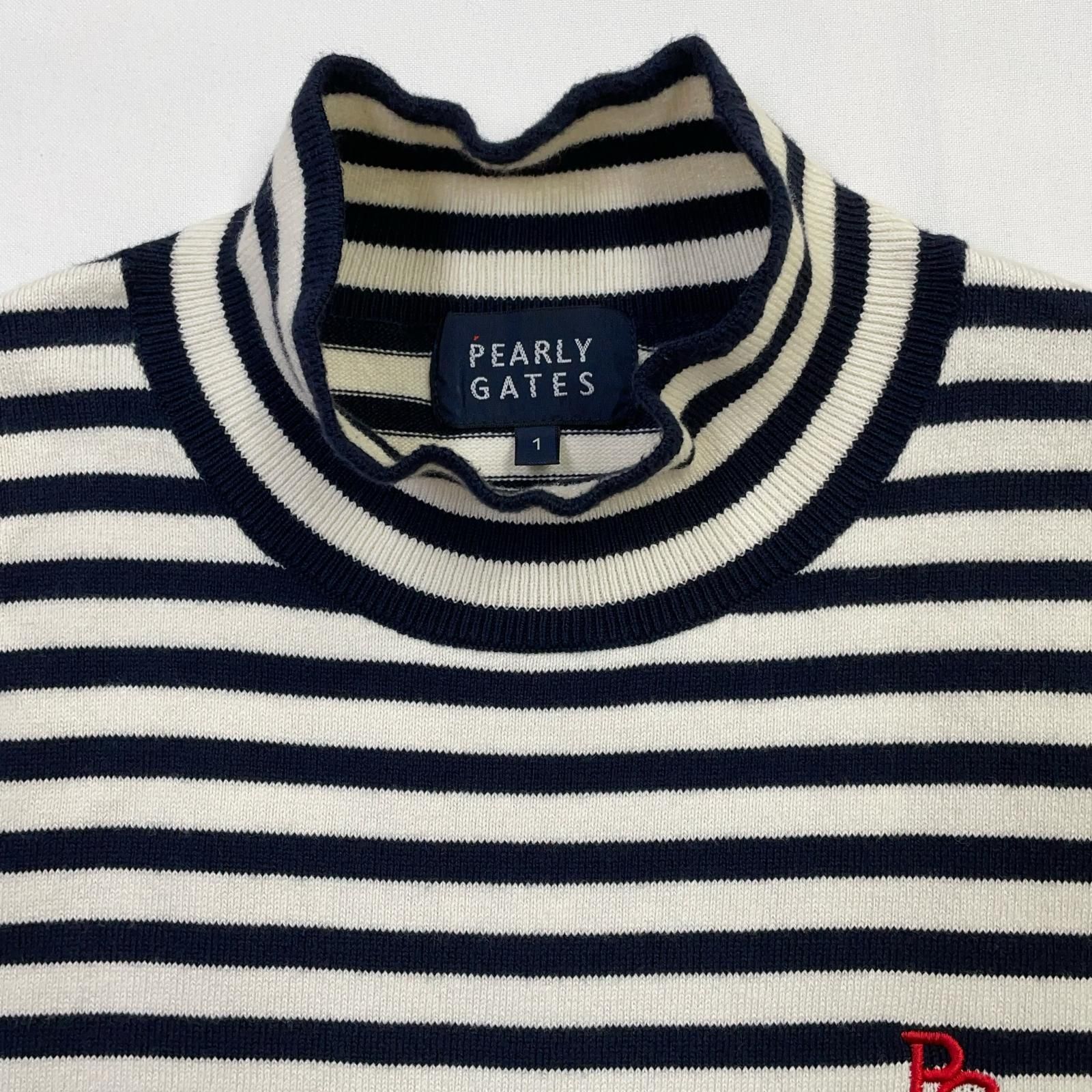 中古 レディース パーリーゲイツ PEARLY GATES セーター 1(M) ネイビー