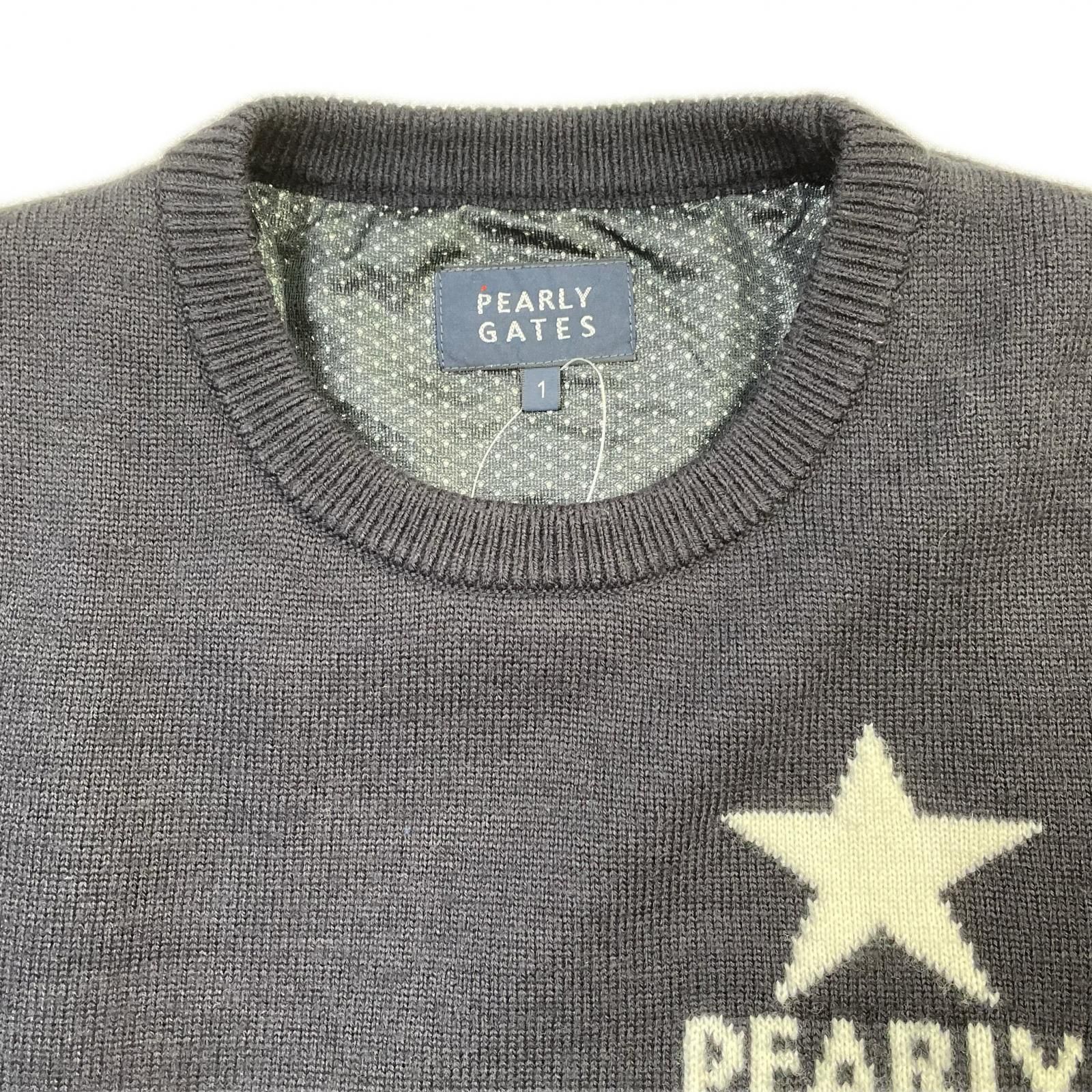 PEARLY GATES パーリーゲイツ　人気スニードセーター　新品未使用 中古 レディース パーリーゲイツ PEARLY GATES セーター 1(M) ネイビー