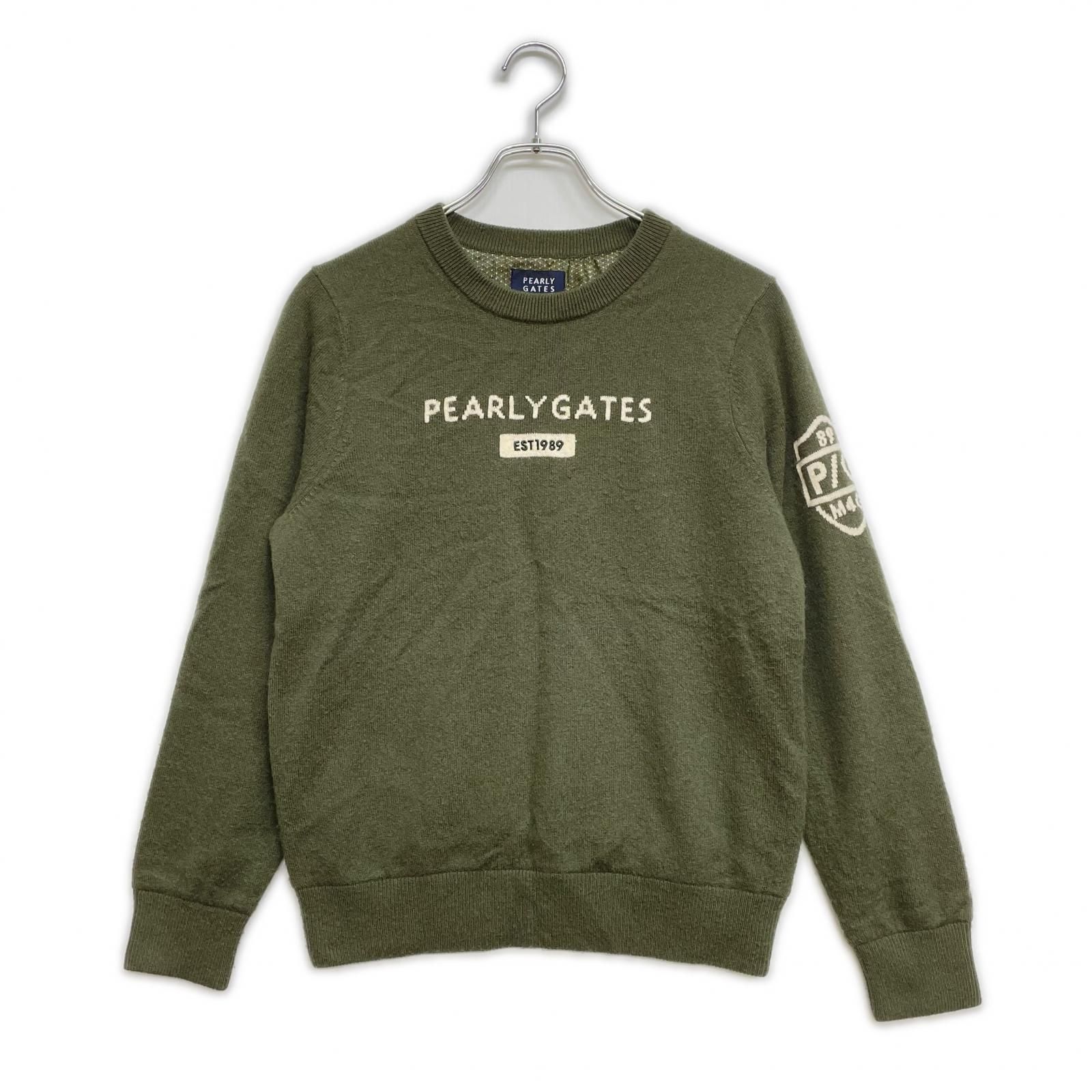 PEARLY GATES カシミヤセーター サイズ1、スカートセット 中古 レディース パーリーゲイツ PEARLY GATES セーター 1(M) カーキ