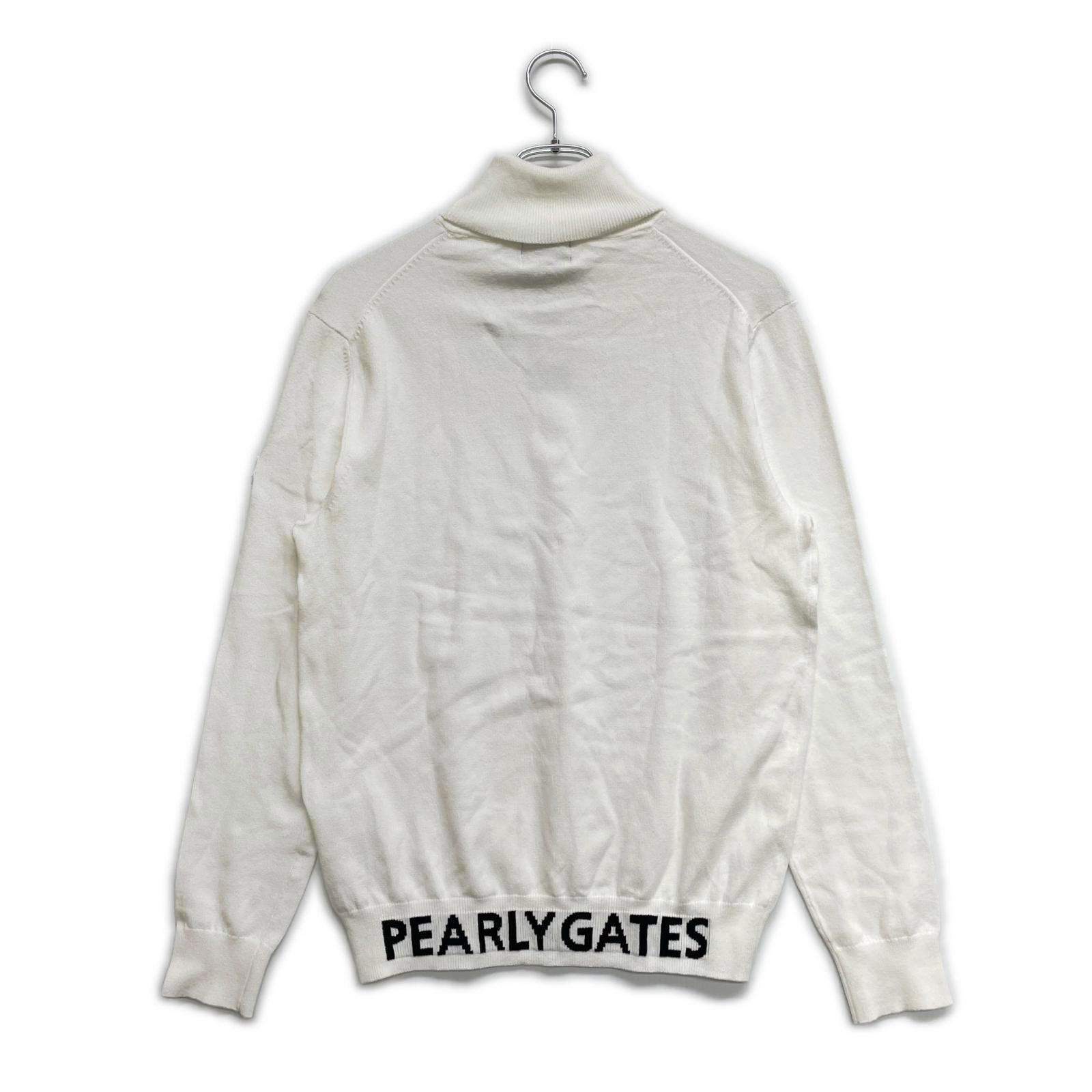 メンズ パーリーゲイツ PEARLY GATES セーター 4 M 白系 ホワイト 長袖 タートルネック ニット