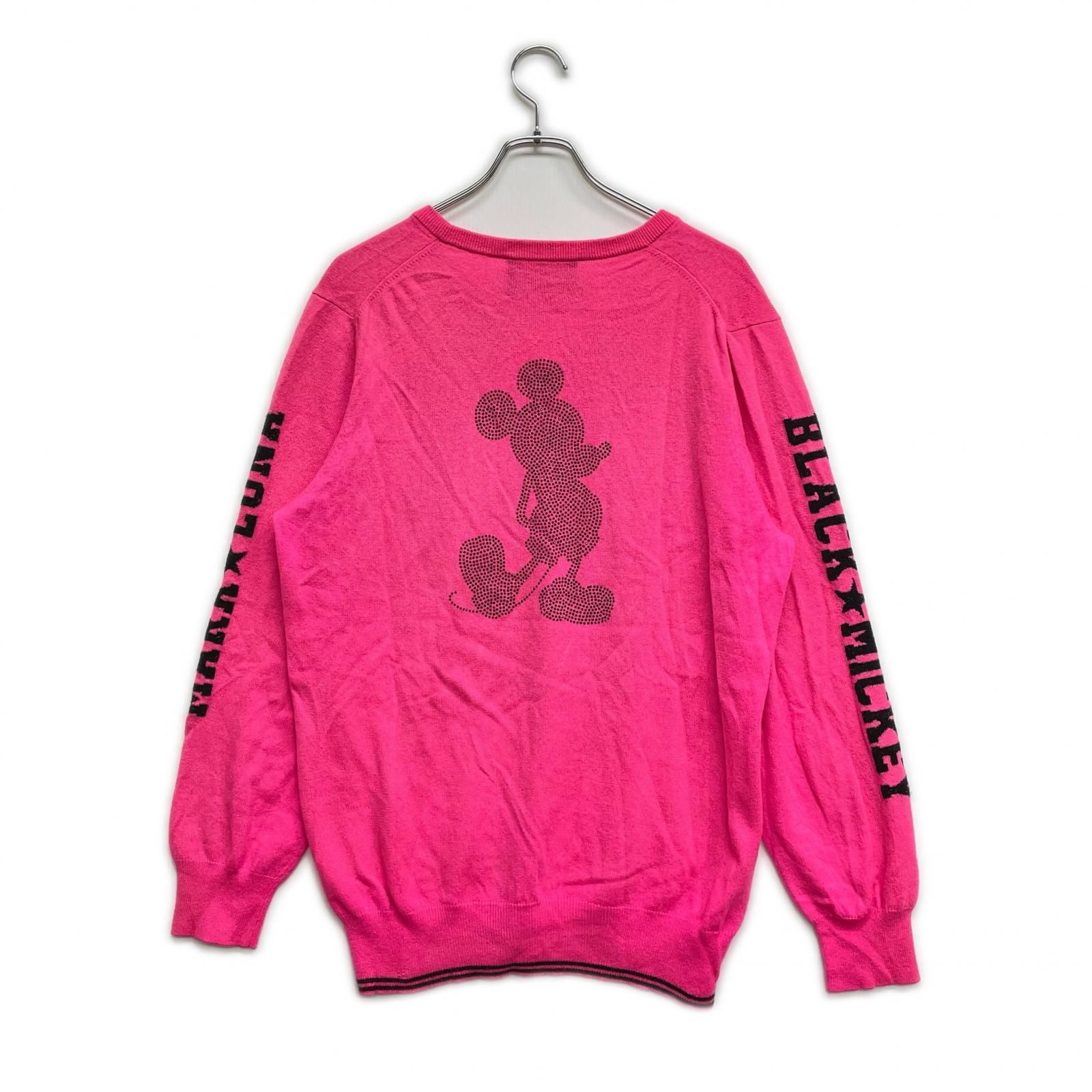 中古 メンズ マークアンドロナ MARK&LONA セーター XL ピンク Vネック