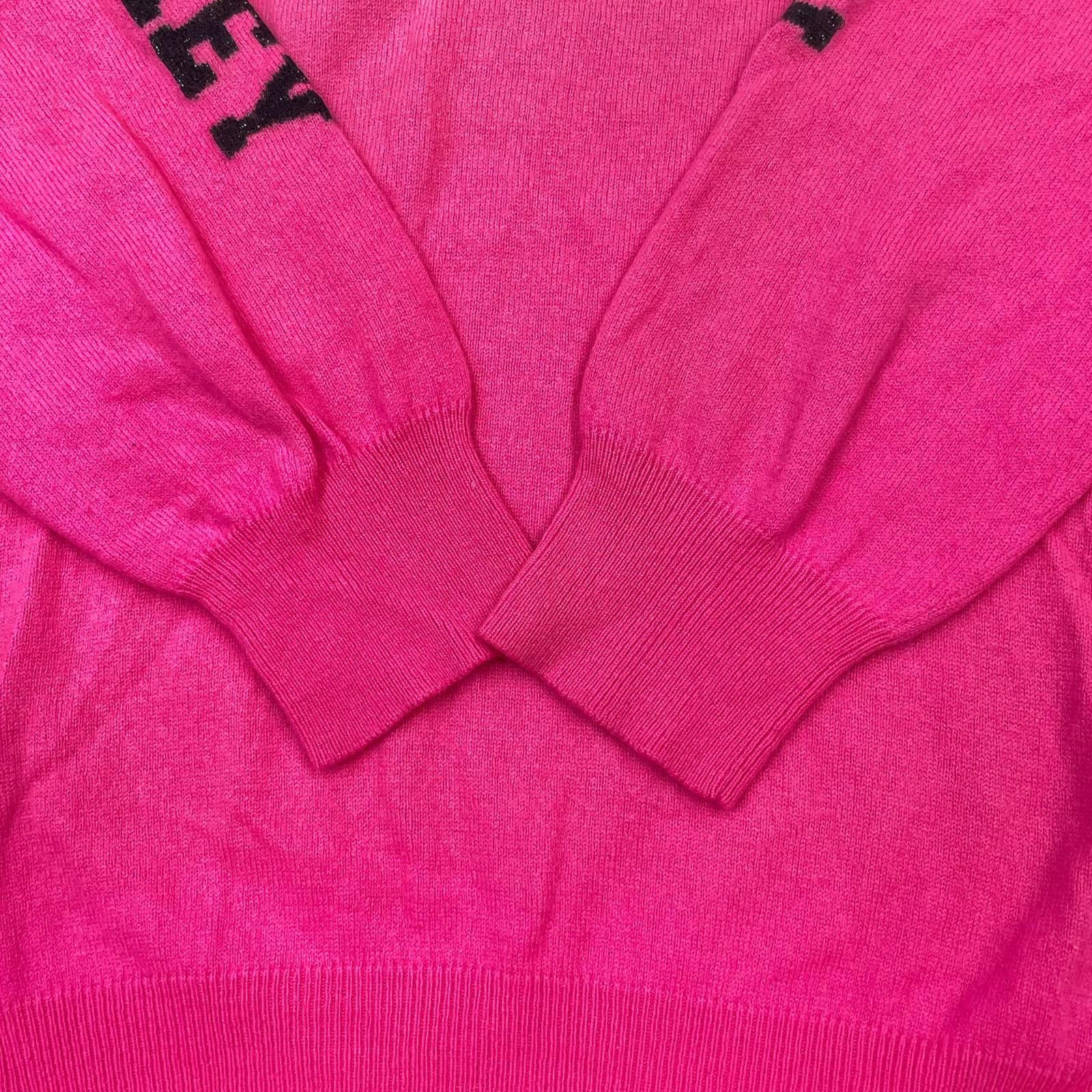 中古 メンズ マークアンドロナ MARK&LONA セーター XL ピンク Vネック