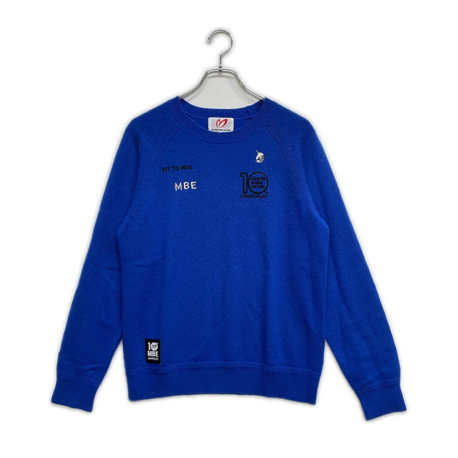 メンズ マスターバニーエディション MASTER BUNNY EDITION セーター 4 M 青 ブルー クルーネック
