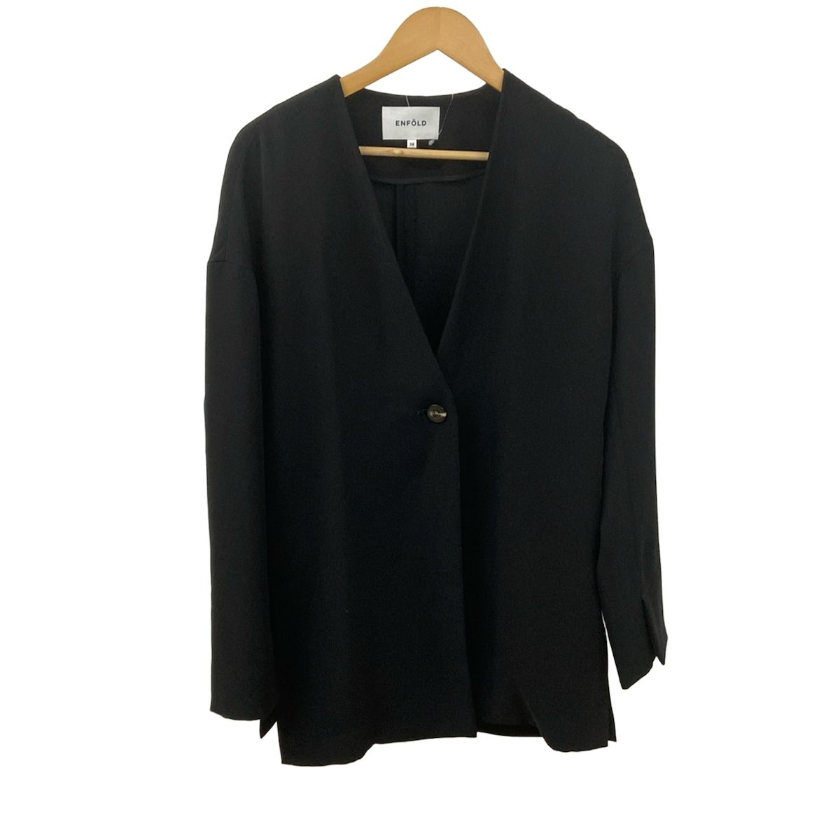 ENFOLD(エンフォルド) カーディガン サイズ38 M レディース - 黒 長袖