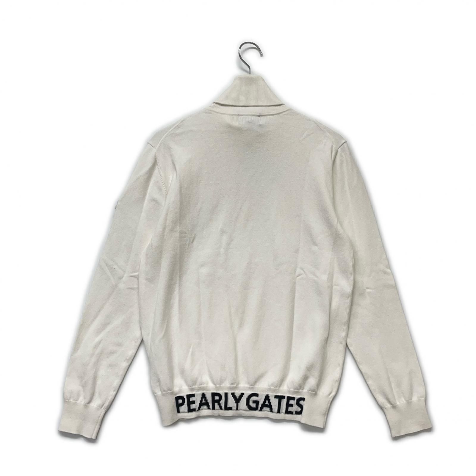 メンズ パーリーゲイツ PEARLY GATES セーター 4 M 白 ホワイト タートルネック