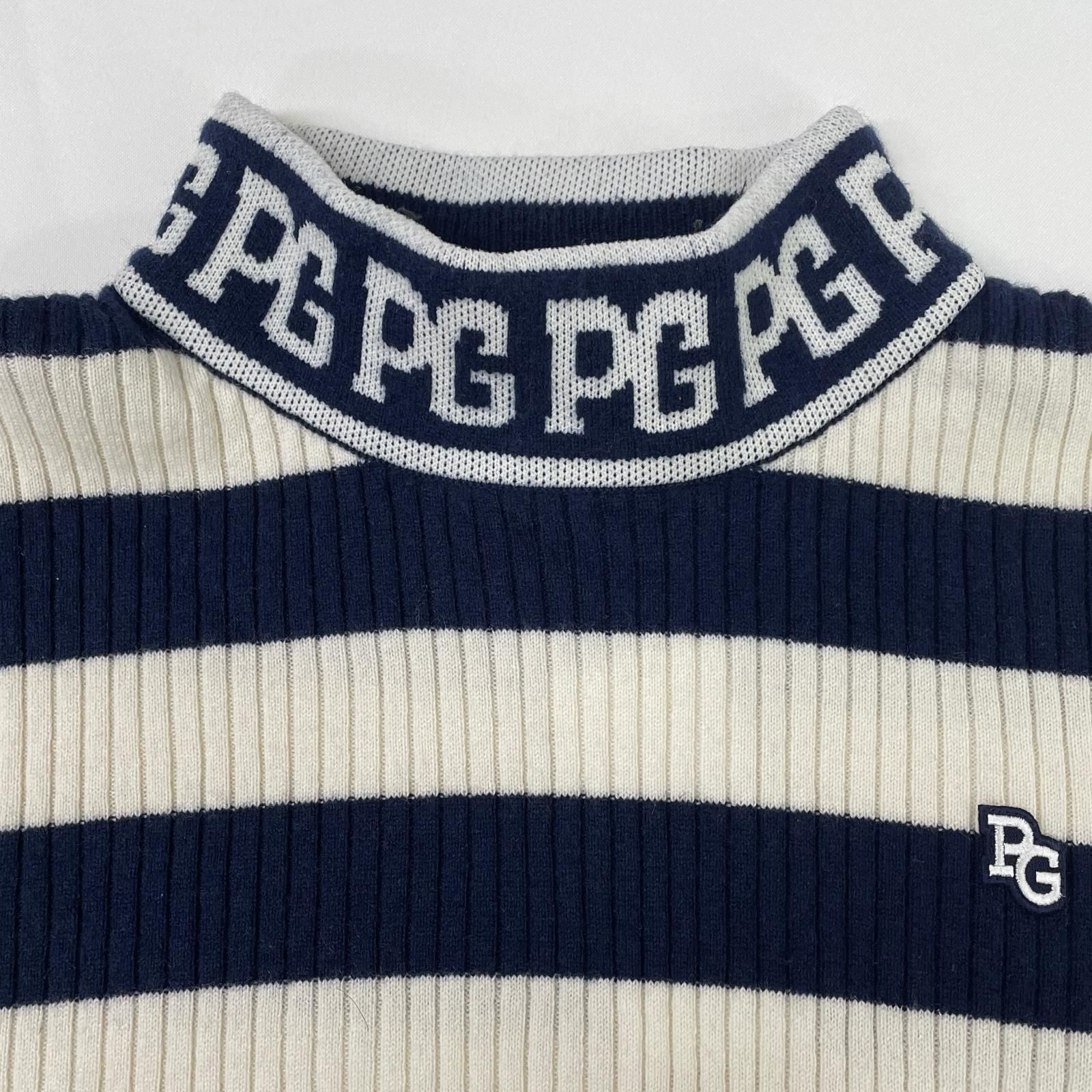 カシミヤ混 ボーダー