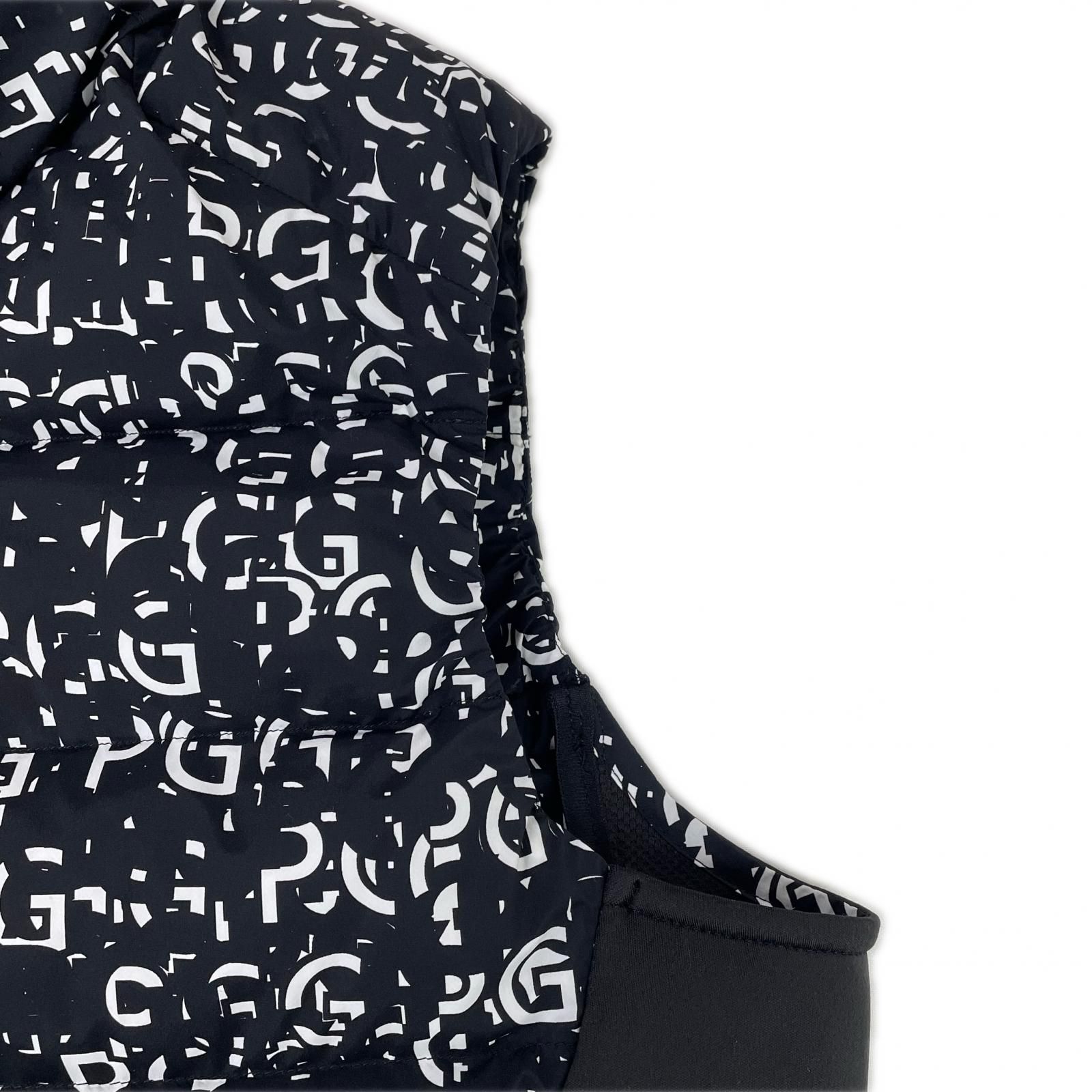 中古 メンズ ピージージー PGG ベスト 4(M) 濃紺 ネイビー 軽量 総柄