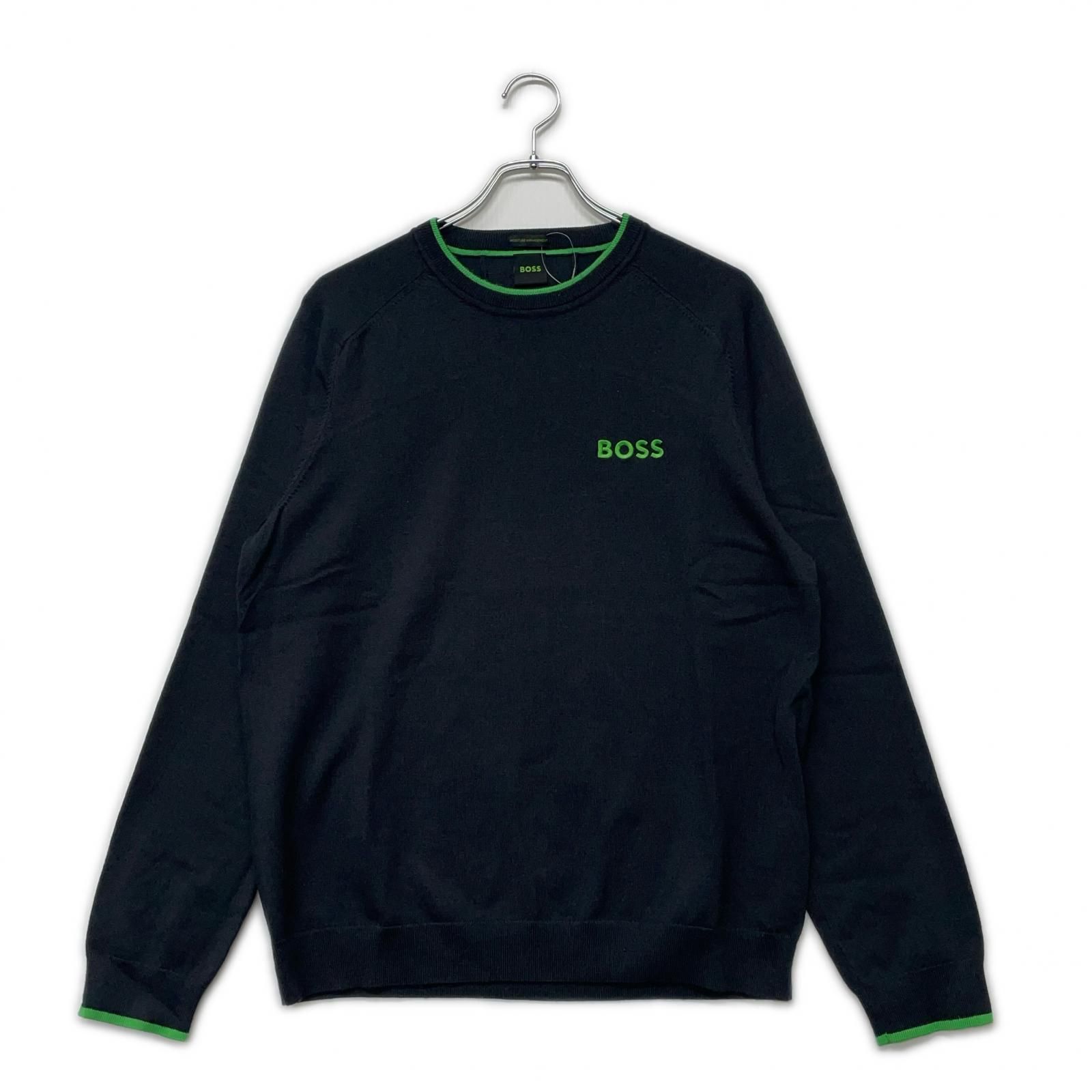 メンズ ヒューゴボス HUGO BOSS セーター L 黒系 クルーネック